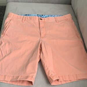 Tommy Bahama Peach Flat Front Chino Shorts